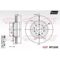 Тормозной диск MAXTECH 871101.6880 87 1101 LK1LA Skoda Superb (3T5) 2 Универсал 1.8 TSI 4x4 152 л.с. 2009 – 2015