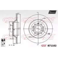 Тормозной диск MAXTECH 8 71102 871102.6060 7D8LUD Audi A6 (C6) 3 2004 – 2010