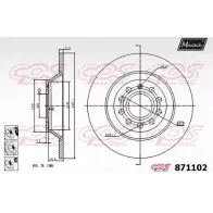 Тормозной диск MAXTECH 8711 02 871102.6980 Audi A6 (C6) 3 2004 – 2010 MRP1NB