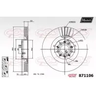 Тормозной диск MAXTECH 8 71106 61NSDDL Skoda Superb (3T5) 2 Универсал 1.8 TSI 4x4 152 л.с. 2009 – 2015 871106.6980