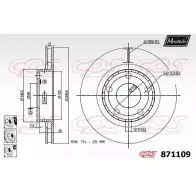 Тормозной диск MAXTECH 3Q2EY6 87110 9 Audi A8 (D2) 1 Седан 4.2 Quattro 305 л.с. 1996 – 1999 871109.6880