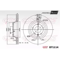 Тормозной диск MAXTECH 8711 14 4LHRVI5 4328568 871114.0000