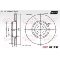 Тормозной диск MAXTECH Volkswagen Passat 871137.0000 871 137 MLCPP67