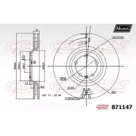 Тормозной диск MAXTECH 871147.0000 4328684 30D3S1N 8 71147