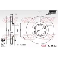 Тормозной диск MAXTECH JBXBS 871512.6060 8 71512 4328729