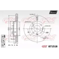 Тормозной диск MAXTECH 9H49Q9R 8715 18 871518.6980 4328747