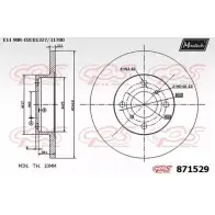 Тормозной диск MAXTECH 4328784 3ORJD 87152 9 871529.0000