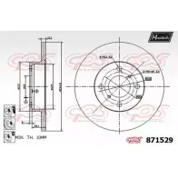 Тормозной диск MAXTECH 87152 9 4328786 871529.6880 ABK5R