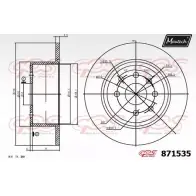 Тормозной диск MAXTECH Q2DQM 8 71535 871535.0000 4328808