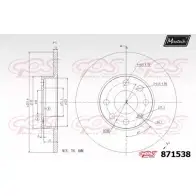 Тормозной диск MAXTECH HDKGT0 4328816 87 1538 871538.0000
