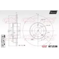 Тормозной диск MAXTECH A3XZM 87153 8 871538.6980 4328819