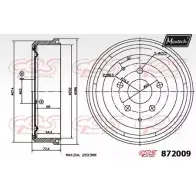 Тормозной барабан MAXTECH 4328892 872009.0000 BLR64E6 8 72009