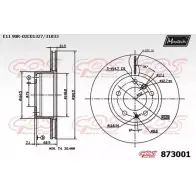 Тормозной диск MAXTECH 87 3001 437RL 4328904 873001.0000