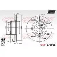 Тормозной диск MAXTECH 4328905 873001.6060 87 3001 1GRL3I0