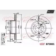 Тормозной диск MAXTECH 873001.6980 87 3001 K7DPCF 4328907