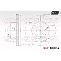 Тормозной диск MAXTECH 4328932 873012.0000 HHBMJ 8 73012
