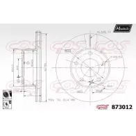 Тормозной диск MAXTECH 4328933 873 012 2R4QE4 873012.6060