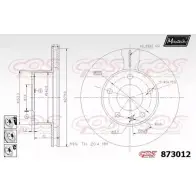 Тормозной диск MAXTECH 4328935 HXRW9N 873 012 873012.6980