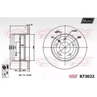 Тормозной диск MAXTECH 4328953 873022.6060 8 73022 UMVLZ9F