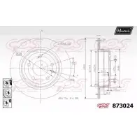 Тормозной диск MAXTECH 4328958 Z2KN8J 873024.6880 873 024