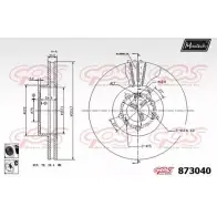 Тормозной диск MAXTECH 83OB86 873040.6060 87304 0 Bmw X5