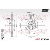 Тормозной диск MAXTECH 873 040 NKAIY 873040.6880 Bmw X5