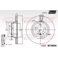 Тормозной диск MAXTECH ZWA4YA 873054.6980 Bmw 3 8730 54