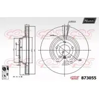 Тормозной диск MAXTECH Bmw 3 (E90) 5 Седан 3.0 335 xi 305 л.с. 2006 – 2008 IB5HJ 8730 55 873055.6060