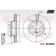 Тормозной диск MAXTECH I75O7A5 873055.6880 Bmw 3 (E90) 5 Седан 3.0 335 xi 305 л.с. 2006 – 2008 87305 5