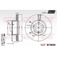 Тормозной диск MAXTECH 8730 56 873056.6880 Bmw 1 1PPAU