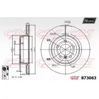 Тормозной диск MAXTECH 873063.6060 V7QMP Bmw 3 (E90) 5 Седан 3.0 335 xi 305 л.с. 2006 – 2008 8730 63