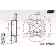 Тормозной диск MAXTECH 87 3063 Bmw 3 (E90) 5 Седан 3.0 335 xi 305 л.с. 2006 – 2008 RJWS1L 873063.6980