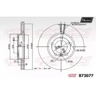 Тормозной диск MAXTECH 21E7A 8 73077 873077.0000 Mini Paceman (R61) 1 Купе