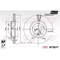 Тормозной диск MAXTECH 09I64 873077.6060 Mini Paceman (R61) 1 Купе 87 3077