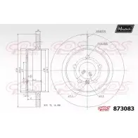 Тормозной диск MAXTECH 873083.0000 4329178 WCBGUCB 87 3083