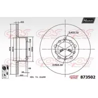 Тормозной диск MAXTECH 87 3502 CK81P 4329209 873502.6060