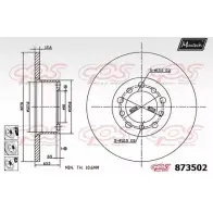 Тормозной диск MAXTECH 87350 2 BKE90SB 873502.6980 4329211