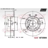 Тормозной диск MAXTECH 873504.0000 8 73504 4329216 QLFQM9