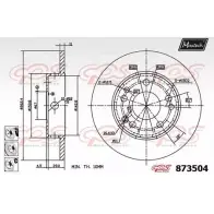 Тормозной диск MAXTECH 87350 4 3KGYVF 873504.6980 4329219