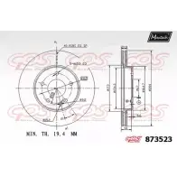 Тормозной диск MAXTECH 873523.0000 87352 3 4329248 CAKG948