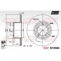 Тормозной диск MAXTECH 873584.6060 2A9OAN 8735 84 4329369