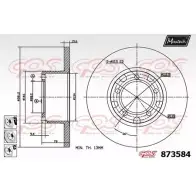 Тормозной диск MAXTECH 873584.6880 4329370 MZX3N 8735 84