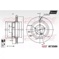 Тормозной диск MAXTECH Mercedes CLS (C219) 1 Купе 3.0 CLS 320 CDI 211 л.с. 2005 – 2010 873589.6060 8 73589 L1IIJ