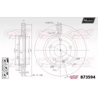 Тормозной диск MAXTECH 87359 4 HLRXKVW 4329407 873594.6980