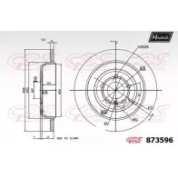 Тормозной диск MAXTECH 4329412 873596.0000 8 73596 KXFL1X