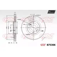 Тормозной диск MAXTECH 4329515 875306.0000 875 306 IX7ZGMY