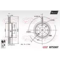 Тормозной диск MAXTECH 875307.6060 RS3WNU Renault Clio (BB, CB) 2 Хэтчбек 1.6 110 л.с. 2004 – 2009 87 5307