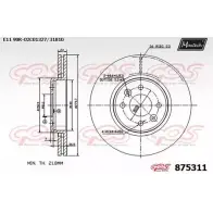 Тормозной диск MAXTECH Renault Scenic 875311.0000 8L4JBR 875 311