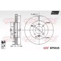 Тормозной диск MAXTECH 4329540 8753 15 VSQCP9 875315.6060