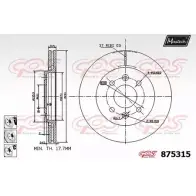 Тормозной диск MAXTECH 8753 15 875315.6980 JNR4U 4329542